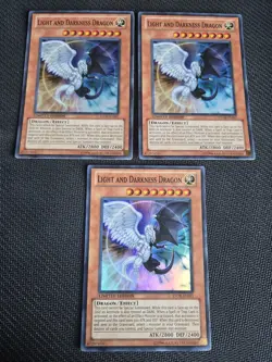 3x Light and Darkness Dragon x3 STOR-ENSE1 Super Rare Limited Edition NM Yugioh - Image 1