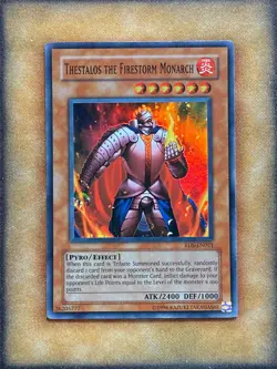 Yugioh Thestalos the Firestorm Monarch RDS-EN021 Super Rare LP - Image 1