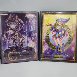 Konami YuGiOh Dark Magician Girl & Motorcycle Girl Binders - Image 1