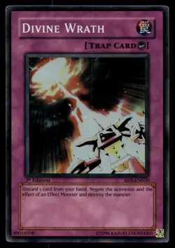 DIVINE WRATH RDS-EN050 SUPER RARE RISE OF DESTINY YU-GI-OH - Image 1