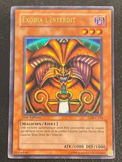Exodia The Forbidden Exodia L’interdit 1st edition LDD-C124 Yu-Gi-Oh French HP - Image 1