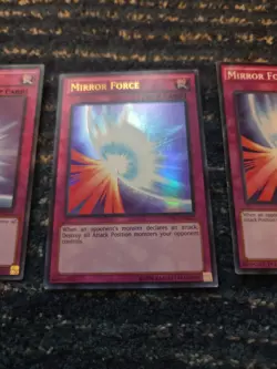 Mirror Force 3 Copies Yu-Gi-Oh Ultra Rare 2 1st Edition Copies - Image 3