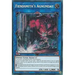 Yu-Gi-Oh Fiendsmith's Agnumday MP25-EN109 Prismatic Secret Rare 1st Edition - Image 1