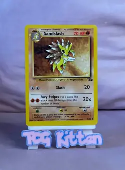 Sandslash - 41/62 - Non Holo Fossil - Pokemon Card - LP/MP - TCGKITTEN - Image 1