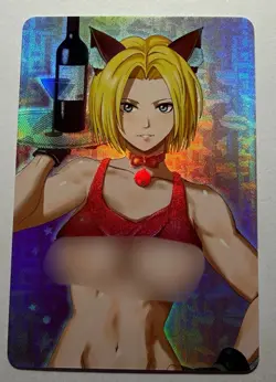 SEXY HEROINE WAIFU Blue Mary FATAL FURY ACG PREMIUM HOLOFOIL CARD NM - Image 1