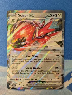 Scizor EX 111/162 - Double Rare - Temporal Forces - Pokemon Card NM - Image 1