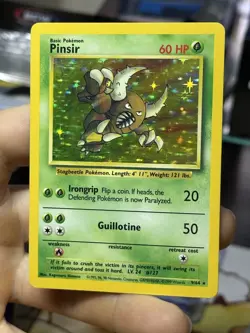 NO SYMBOL ERROR Pinsir 9/64 Jungle 1999 Holo Rare WOTC Pokemon Card TCG - Image 3
