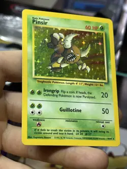NO SYMBOL ERROR Pinsir 9/64 Jungle 1999 Holo Rare WOTC Pokemon Card TCG - Image 4