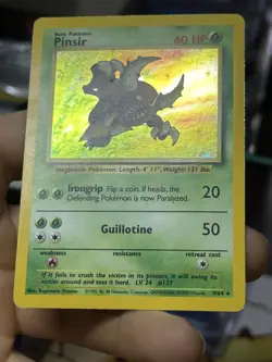 NO SYMBOL ERROR Pinsir 9/64 Jungle 1999 Holo Rare WOTC Pokemon Card TCG - Image 5
