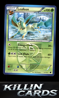 Leafeon (Team Plasma) 11/116 Pokemon Rare Plasma Freeze Card LP - Image 1