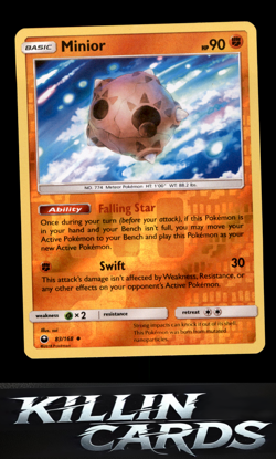 Reverse Holofoil Minior 83/168 Pokemon Uncommon SM - Celestial Storm Card NM - Image 1
