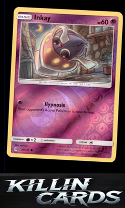 Reverse Holofoil Inkay 50/131 Pokemon Common SM - Forbidden Light Card NM - Image 1