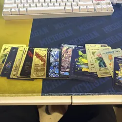 Gold Foil Fan Art Cards Lot Of (10) Random - Image 1