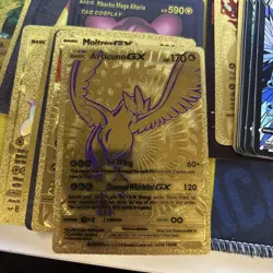 Gold Foil Fan Art Cards Lot Of (10) Random - Image 2
