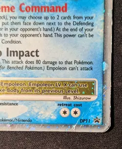 Empoleon LV.X - DP11 - Pokemon Diamond & Pearl Promo Ultra Rare Card - DMG - Image 3