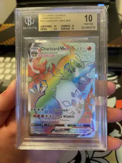 Pokemon Card Charizard VMAX 074/073 Champions Path Secret Rare Rainbow - PSA 10 - Image 1