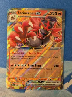 Incineroar ex 034/162 - Temporal Forces Double Rare - Pokemon Card NM - Image 1