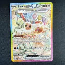 Pokemon Eevee EX TCG Prismatic Evolutions Holo Card 167/131 Mint Near Mint - Image 2