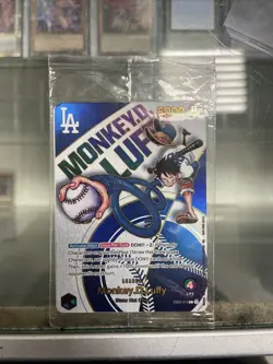 One Piece x Dodgers Collaborative Promo Card Monkey D. Luffy (Sealed) - Image 1