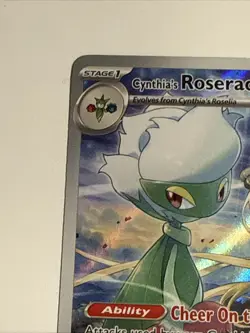 Cynthia's Roserade 184/182 Destined Rivals Holo Pokemon Card - Image 3