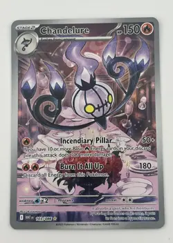Pokemon TCG Chandelure Illustration Rare Card 103/086 Sv: White Flare NM - Image 1