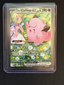 Pokemon TCG Lillie's Clefairy EX Sir 184/159 Journey Together Card - Image 1