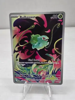 Pokemon Card TCG: Bulbasaur Holo Illustration Rare IR Mega Evolution # 133/132 - Image 1