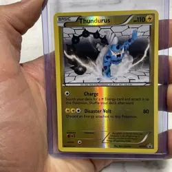 Pokemon Black and White Black Star Promo BW Thundurus BW41 NM Reverse Holo Card - Image 1