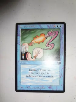 MTG MAGIC THE GATHERING CARD ORIGINAL LEGENDS REVERBERATION BLUE INSTANT VINTAGE - Image 1