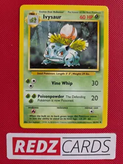 Ivysaur Base Set [4th Print] 1999 - 2000 Pokemon Card NM - Image 1