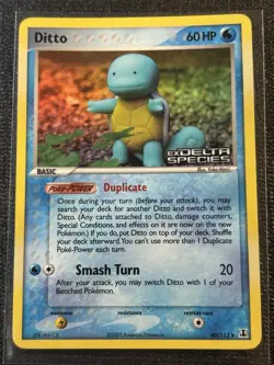 Ditto (Squirtle) 40/113 Holo EX Delta Species Pokemon Card 2005 - (D) #2H - Image 1