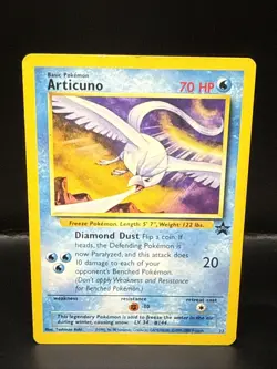 Pokemon Card Articuno Black Star Promo 22 WOTC - Image 1