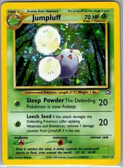 Jumpluff 7/111 Holo Neo Genesis - Pokemon Card - LP - Image 1