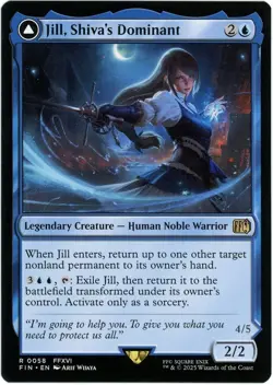 ERROR CARD Jill, Shiva's Dominant / Shiva, Warden of Ice 0058 Final Fantasy MTG - Image 1