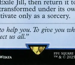 ERROR CARD Jill, Shiva's Dominant / Shiva, Warden of Ice 0058 Final Fantasy MTG - Image 3