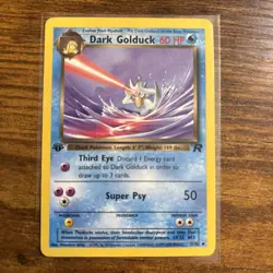 Pokemon TCG Dark Golduck Card 37/82 Regular 1st Edition - Image 1