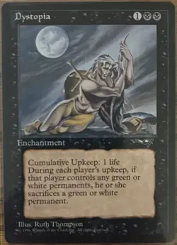 Dystopia, MTG Magic The Gathering, Alliances Card NM - Image 1