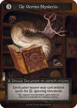 Sorcery: Contested Realm De Vermis Mysteriis Unique Regular NM (GT) - Image 1