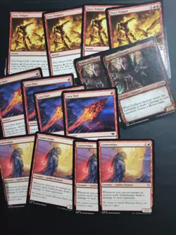 Mtg Full Pauper Deck Mono Red Madness Burn Lands and Lightning Bolt Foil Tier 1 - Image 4