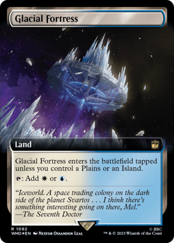 MTG - Glacial Fortress (Extended Art) (Surge Foil) [Doctor Who] - Image 1