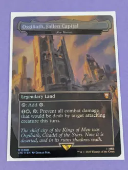 MTG: LOTR: Osgiliath, Fallen Capital - Kor Haven Foil Borderless #0368 Mythic NM - Image 1