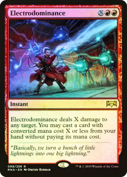 Magic The Gathering MTG ELECTRODOMINANCE FOIL Ravnica Allegiance NM Near Mint - Image 1