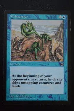 Magic The Gathering MTG EXHAUSTION Portal Second Age MP Moderately Played - Image 1