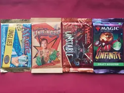Magic The Gathering UN-SET Booster packs UNGLUED UNHINGED UNSTABLE UNFINITY MTG - Image 1