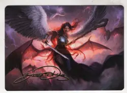 MTG Modern Horizons 3 Gold Parallel Art Card #22 Kaalia Of The Vast - Image 1