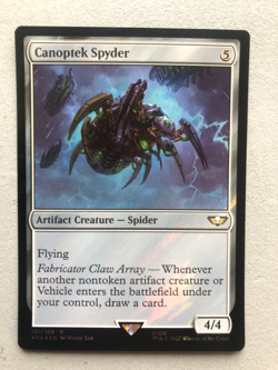 Mtg Carte Magic Warhammer 40k Canoptek Spyder Surge FOIL NM - Image 1