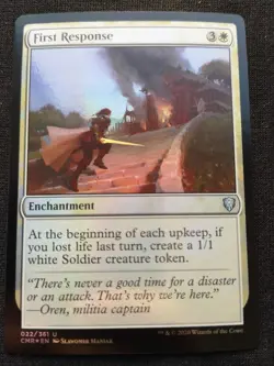 First Response - Foil - Commander Legends - NM - EN - 022 - Image 1