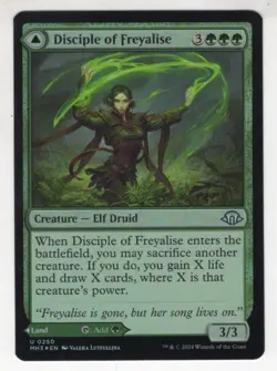 MTG Modern Horizons 3 Foil Uncommon Card #250 Disciple of Freyalise - Image 1