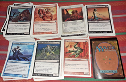 LOTTO 242 CARTE GIOCO MAGIC THE GATHERING VINTAGE WHITE CARDS GAMES BORDO BIANCO - Image 2