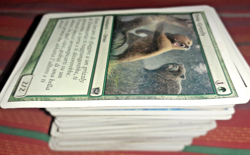 LOTTO 242 CARTE GIOCO MAGIC THE GATHERING VINTAGE WHITE CARDS GAMES BORDO BIANCO - Image 3